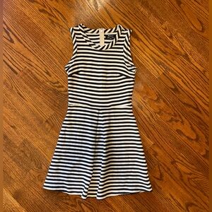 Madewell Black/White Striped Dress - Size XXS
